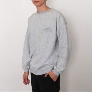 VINTAGE HEATHER GRAY GAP CREWNECK